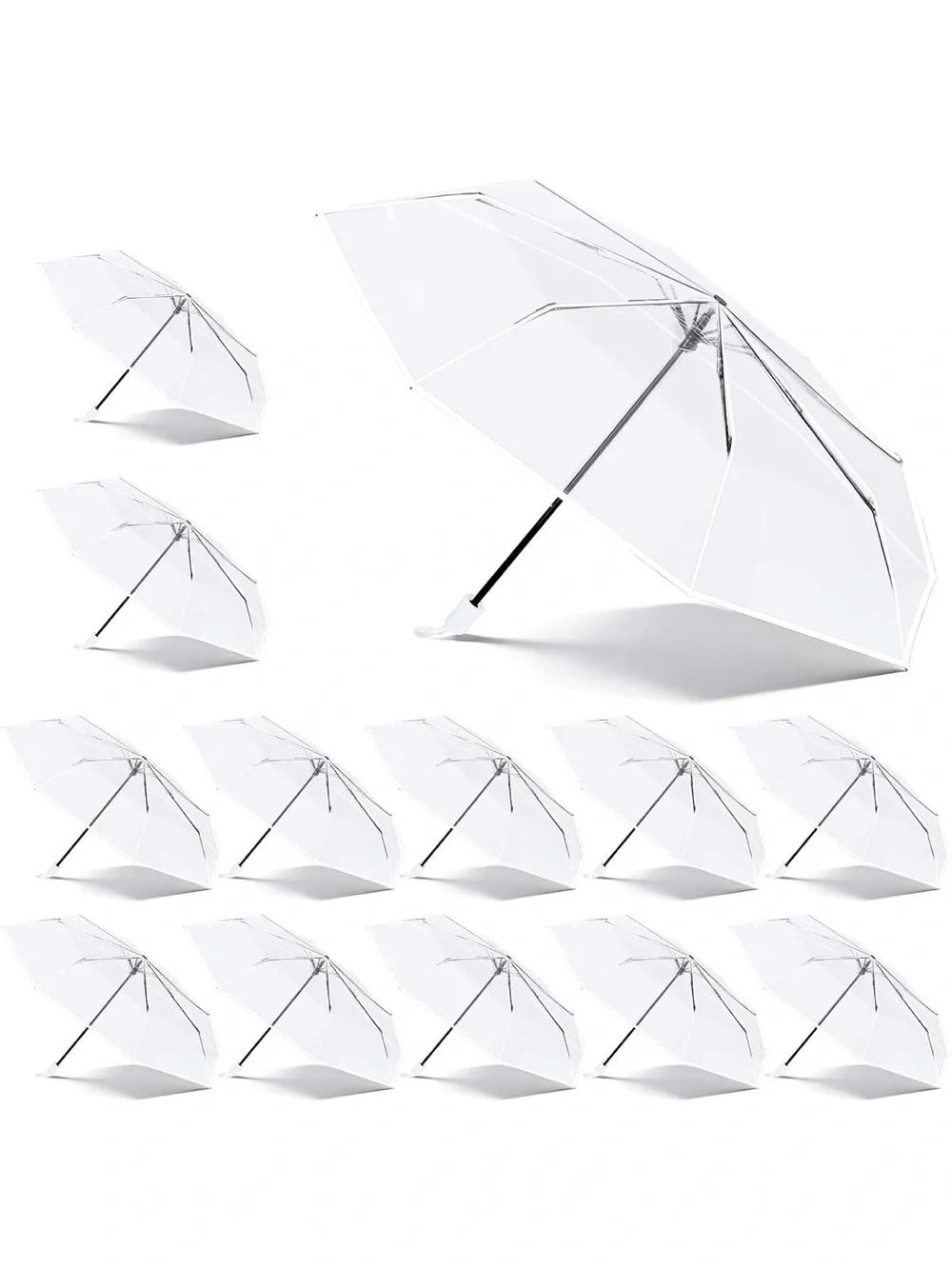 12 pcs clear umbrellas bulk new